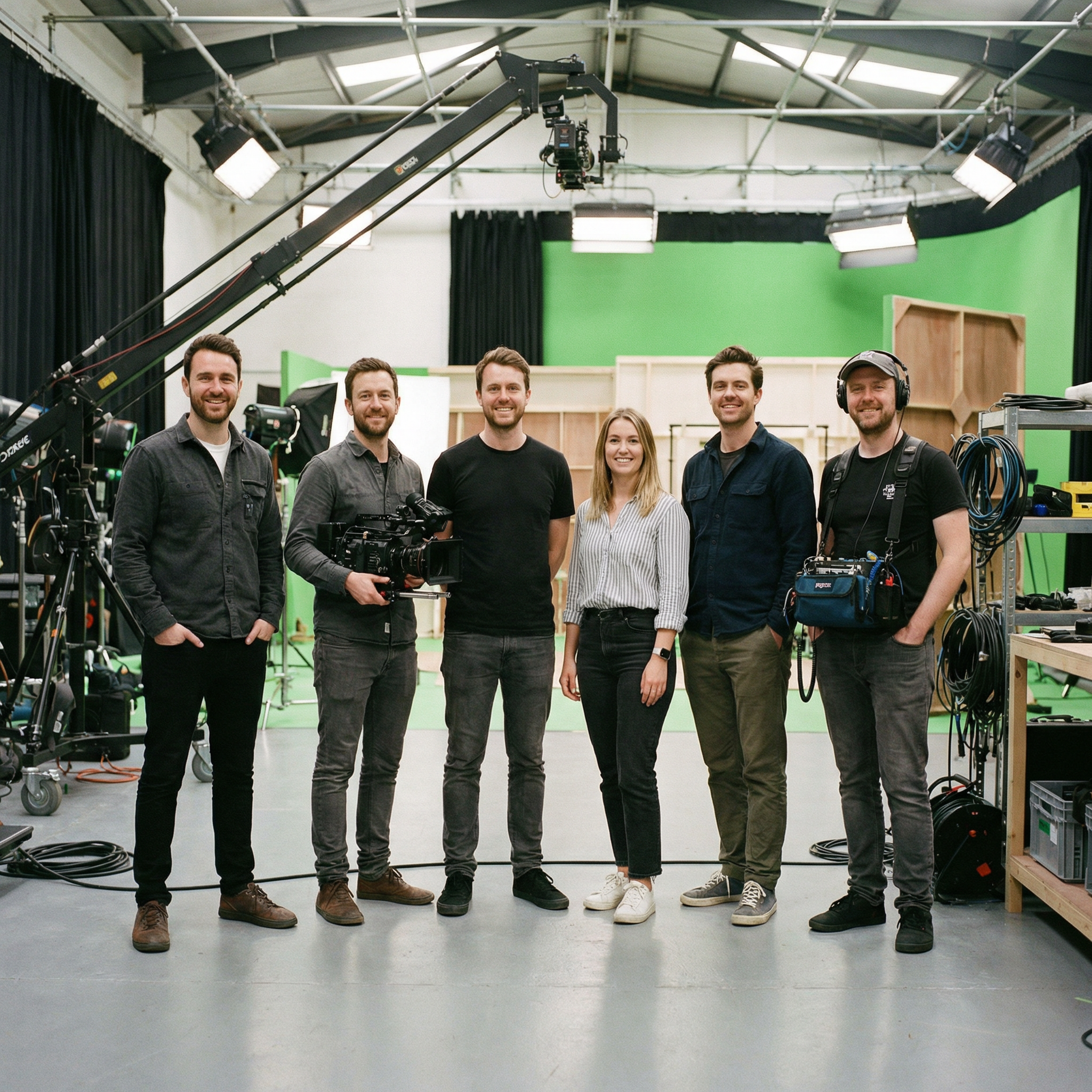 暗网吃瓜专业制作团队合影